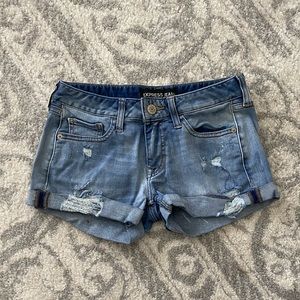 Light Wash Express Jean Shorts